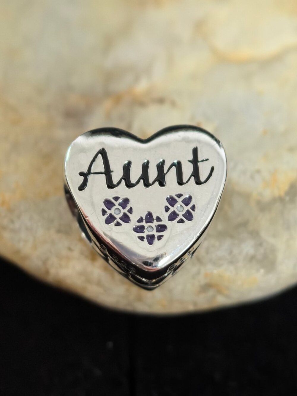 Pandora Aunt Heart Charm Bead Pendant, S925 Silver Jewelry (Women's)